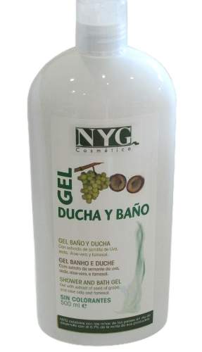 NYG Gel de Baño y Ducha con Semilla de Uva