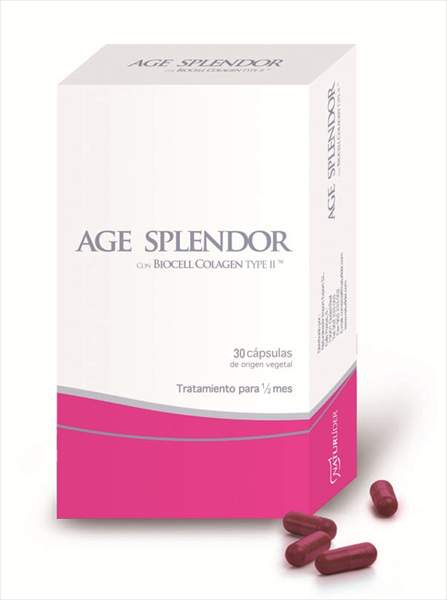 Age Splendor con BioCell Collagen II - 30 Cápsulas