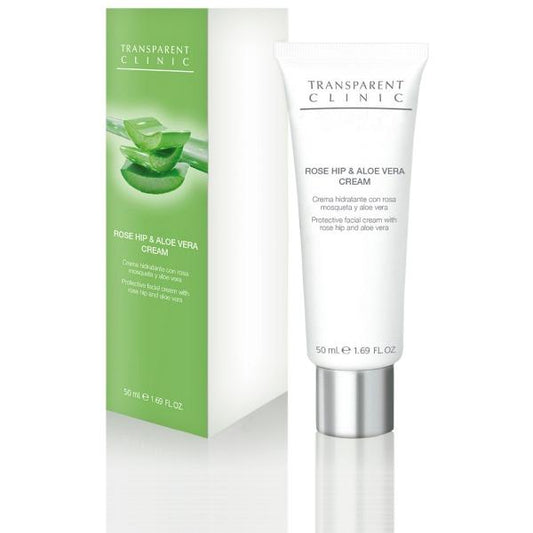 Transparent Clinic Rose Hip & Aloe Vera Cream - Hidratante con Rosa Mosqueta y Aloe